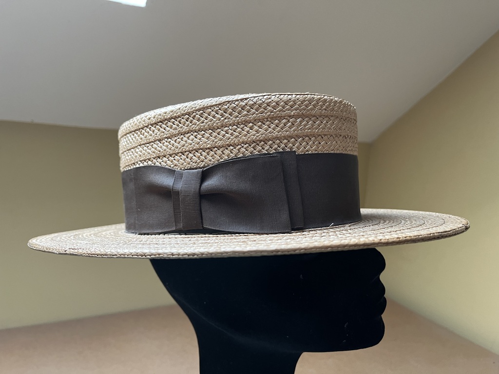 Tan Straw Boater